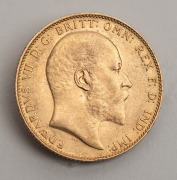 GREAT BRITAIN: EDWARD VII, 1910 Sovereign, EF. - 2