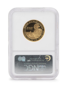 United States of America: FIRST SPOUSE SERIES: 2007 Abigail Adams $10 pure gold Proof, PF70 Ultra Cameo.