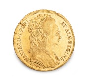 PORTUGAL, Maria I, four escudos, 1799 Rio Mint mark, EF (but with clasp marks from jewellery mount).