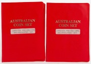 ELIZABETH II, pre-decimal uncirculated coin sets in red plastic folders, comprising of &frac12;d (1964 x 2), 1d (1963 & 1964), 3d (1964 x 2), 6d (1962 & 1963), 1/- (1959 x 2) and 2/- (1962 x 2), Unc.
