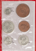 ELIZABETH II, pre-decimal uncirculated coin sets in red plastic folders, comprising of &frac12;d (1964 x 2), 1d (1963 & 1964), 3d (1964 x 2), 6d (1962 & 1963), 1/- (1959 x 2) and 2/- (1962 x 2), Unc. - 3