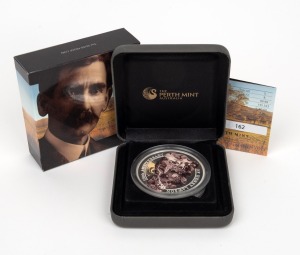HENRY LAWSON: Perth Mint 2017 150th Anniversary $8 5oz silver proof, limited edition 162/250, in original case with CoA and box.