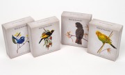 FIFTY CENTS: Group of four Perth Mint 2013 &frac12;oz silver proofs, all in original cases with CoA and box, comprising Splendid Fairy-Wren, Regent Bowerbird, Budgerigar, and Red-Tailed Black-Cockatoo. (4 items) - 2