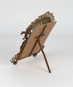 An antique Continental picture frame with silver and gilt finish, 19th century, 25 x 17cm overall - 2