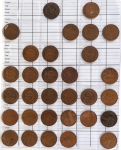 94 · 1911 - 1964 collection lacking several dates but with several duplicates (72); together with a similar 1913 - 1964 Penny collection (64) all in a slip-in album. Mixed condition.