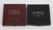 1992 2oz $2 silver proof Kookaburra in original case; one of only 500 with additional privy mark for sale at the NAA Coin Fair, Adelaide, September 1992; numbered 4379. Together with a 1996 2oz $2 silver proof Kookaburra in original case, one of just 1500 - 2