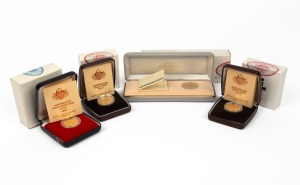 TWO HUNDRED DOLLARS, 1985, 1986, 1987 & 1988 $200 gold Koala, Proofs, in their original boxes of issue. (4).