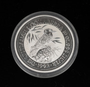 The Australian Kookaburra 1992 $10 Proof, 10 oz. of pure silver.