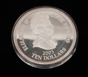 Cook Islands: 2003 $10 Parliament House Canberra 1927, 188g (6oz.) pure silver Proof. - 2