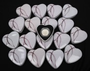 CAMEROON: 2010 1000fr Amour Toujours "Angels of Love" sterling silver hologram coins, each in an individual heart-shaped tin. (18).