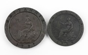 Great Britain, George III, "Cartwheel" One Penny and Two Pence, 1797, VF. (2).