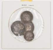 GREAT BRITAIN: 1887 Maundy set, (4) aUnc, but toned. - 2