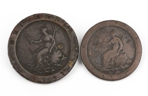 Great Britain, George III, "Cartwheel" One Penny and Two Pence, 1797, F/VF. (2).