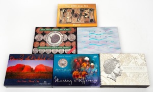 Group of six RAM proof sets, all in original case with CoA and box, comprising 1990/1991/1993 year sets, 2002 'Year of the Outback', 2003 'Making a difference', and 2017 'Effigy Of An Era'. (6 items)
