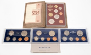 Group of four RAM proof sets, all in original cases, comprising the years 1969, 1976, 1980, and 1988. (4 items)