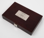 1995 Special medal struck in silver (154g, 63mm) to celebrate the 80th birthday of Nelson Eustis; in plush case of presentation from MDM, Germany. Unique. - 2