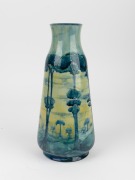 MOORCROFT "Hazeldene" English pottery mantle vase made for LIBERTY & Co. of London, green underglaze signature "W. Moorcroft" and stamped "MADE FOR LIBERTY & CO" with registration mark, 33.5cm high - 6
