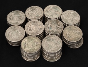 FLORINS: 1946 (100), mixed condition.