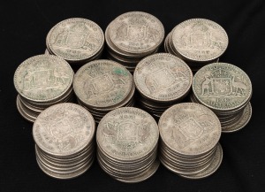 FLORINS: 1947 (100), mixed condition.