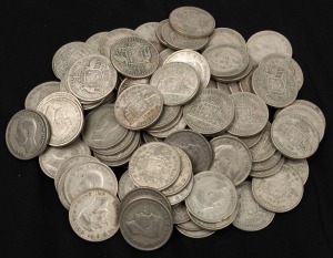 FLORINS: 1947 (100), mixed condition.