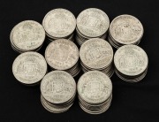 FLORINS: 1947 (100), mixed condition.
