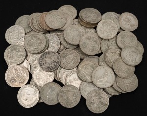 FLORINS: 1947 (31), 1952 (21), 1953 (17) and 1954 (14); mixed condition. (Total: 83).