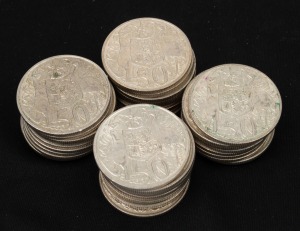 ELIZABETH II, 1966, fifty cents, (38), mainly VF-EF.