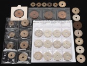 New Guinea: Pennies: 1936 (2), 1938 (1) and 1944 (2); Threepences: 1935 (4) and 1944 (3); Sixpences: 1935 (1) and 1943 (1); Shillings: 1935 (6), 1936 (6), 1938 (6) and 1945 (5), including several aUnc or Unc. (Total: 37).