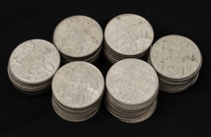 ELIZABETH II, 1966, fifty cents, (60), mainly VF-EF.