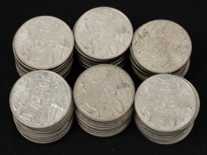ELIZABETH II, 1966, fifty cents, (60), mainly VF-EF.
