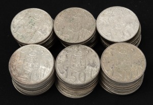 ELIZABETH II, 1966, fifty cents, (60), mainly VF-EF.