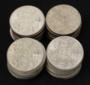 ELIZABETH II, 1966, fifty cents, (40), mainly VF-EF.