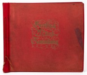 CIGARETTE & TRADE CARDS: "Greiling Munz Sammlung" 1929 ed-covered album containing the complete set of 641 cards issued by the Greiling Cigarette Company (Dresden) depicting Coins of the World (obverses & reverses) in gold, silver & bronze relief.