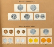 CIGARETTE & TRADE CARDS: "Greiling Munz Sammlung" 1929 ed-covered album containing the complete set of 641 cards issued by the Greiling Cigarette Company (Dresden) depicting Coins of the World (obverses & reverses) in gold, silver & bronze relief. - 2