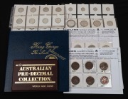 An accumulation of pre-decimal coins, mainly Threepences, Sixpences, Shillings and Florins, in plastic sleeves and a couple of presentation folders. Much duplication, but good quality coins noted throughout. (120+).