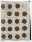 1910 - 1963 collection in an album, with Half-pennies (42), Pennies (54), Threepences (42), Sixpences (28), Shillings (18), Florins (16) and a 1937 Crown. Very mixed condition, earlies poor. - 4