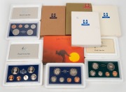 1981 - 1989 RAM Proof sets in original foams or packaging, as issued. (9 complete sets).