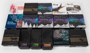 FIVE DOLLAR SILVER PROOFS: RAM nature-themed coins, all in original cases with CoA and box, comprising Southern Sky 2013 Pavo/2014 Orion & Crux, 2016 Northern Sky (Cygnus x2, Cassiopeia, Ursa Major x2), 2016 Australian Saltwater Crocodiles (Monty & Agro J