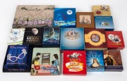 ONE DOLLAR 1oz SILVER PROOFS: Perth Mint coins in original cases with box, most also with CoA, including 2004 35th Anniversary Of The First Moon Walk, 2006 Australian Pre-Decimal Coins, 2006 50 Years Of Australian Television, 2006 Dame Edna Everage 50th A