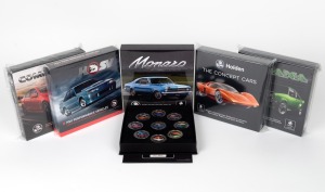 HOLDEN: Group of five 2019 commemorative sets of nine pennies, all in original cases with CoA, comprising The Concept Cars, Commodore, HSV, Monaro, and Torana. (5 items)