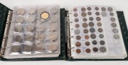 AUSTRALIAN & FOREIGN COINS in two albums. (qty).
