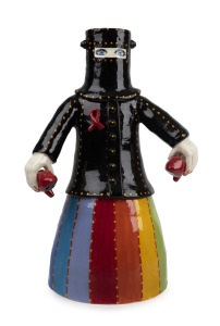 ARTIST UNKNOWN Ned Kelly pottery sculpture, 51cm high