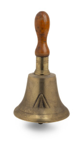 100 · A convict watchman's alarm bell with broad arrow mark, 19th century, 28cm high