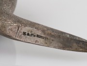 KILPATRICK & Co. of Melbourne antique silver kangaroo statue, 19th century, stamped "K. & Co., Silver", 10.5cm high, 358 grams - 2