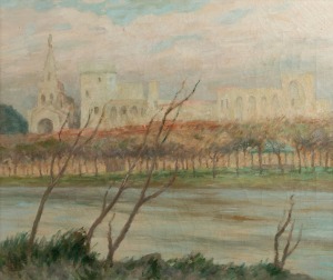 RUPERT CHARLES WULSTEN BUNNY (1864-1947), (untitled French monastery ruin), oil on canvas, signed lower right with the artist's square monogram, 48 x 58cm, 56 x 65cm overall.