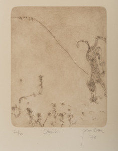 JOHN OLSEN (1928-2023), Littorals, lithograph, 20/60, signed and titled in the lower margin, together with a book illustrated by Olsen "Earth Hold" signed and endorsed by the artist and the author Jennifer Rankin, sheet size 75 x 53cm, 90 x 69cm overall. 