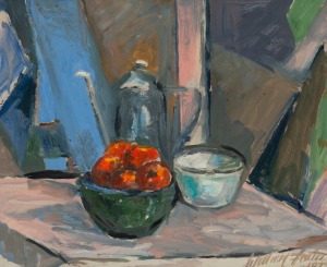 WILLIAM JOCK FRATER (1890 - 1974), (still life with oranges), oil on board, signed lower right "William Frater, 1973", 49 x 59cm, 63 x 73cm overall