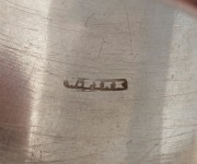 WILLIAM PINK of ABBOTSFORD (Melbourne), rare antique Australian silver napkin ring with ownership monogram, 19th century, stamped "W. Pink", 24 grams. - 2