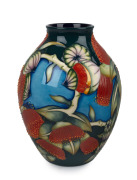 MOORCROFT The Australian Collection "Kulin" English pottery vase designed by Philip Gibson, circa 2006, in original box with documentation, ​​​​​​​22cm high.
