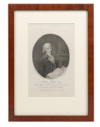 "ARTHUR PHILLIP ESQ." Captain General and Commander-in-Chief in and over The Territory of New South Wales. Published May 1, 1789 by Stockdale Piccadilly. Engraved by W. Sherwin from an original picture painted by Francis Wheatley, 24.5 x 15.5cm, 39 x 28cm